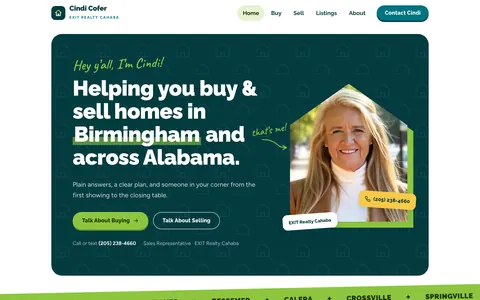 Example Realtor website design