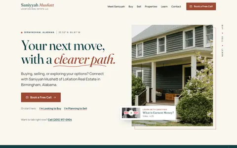Homepage of the Saniyyah Mushatt website